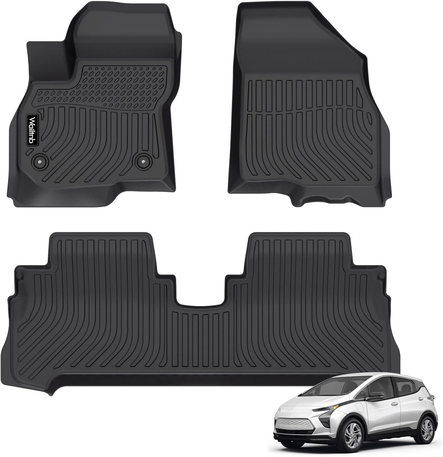 Car Floor Mats Custom Fit Chevrolet Bolt EV (Not for EUV) 2017-2024 All Weather Floor Liner for 17-24 Bolt EV Car Mats Accessories for Bolt EV