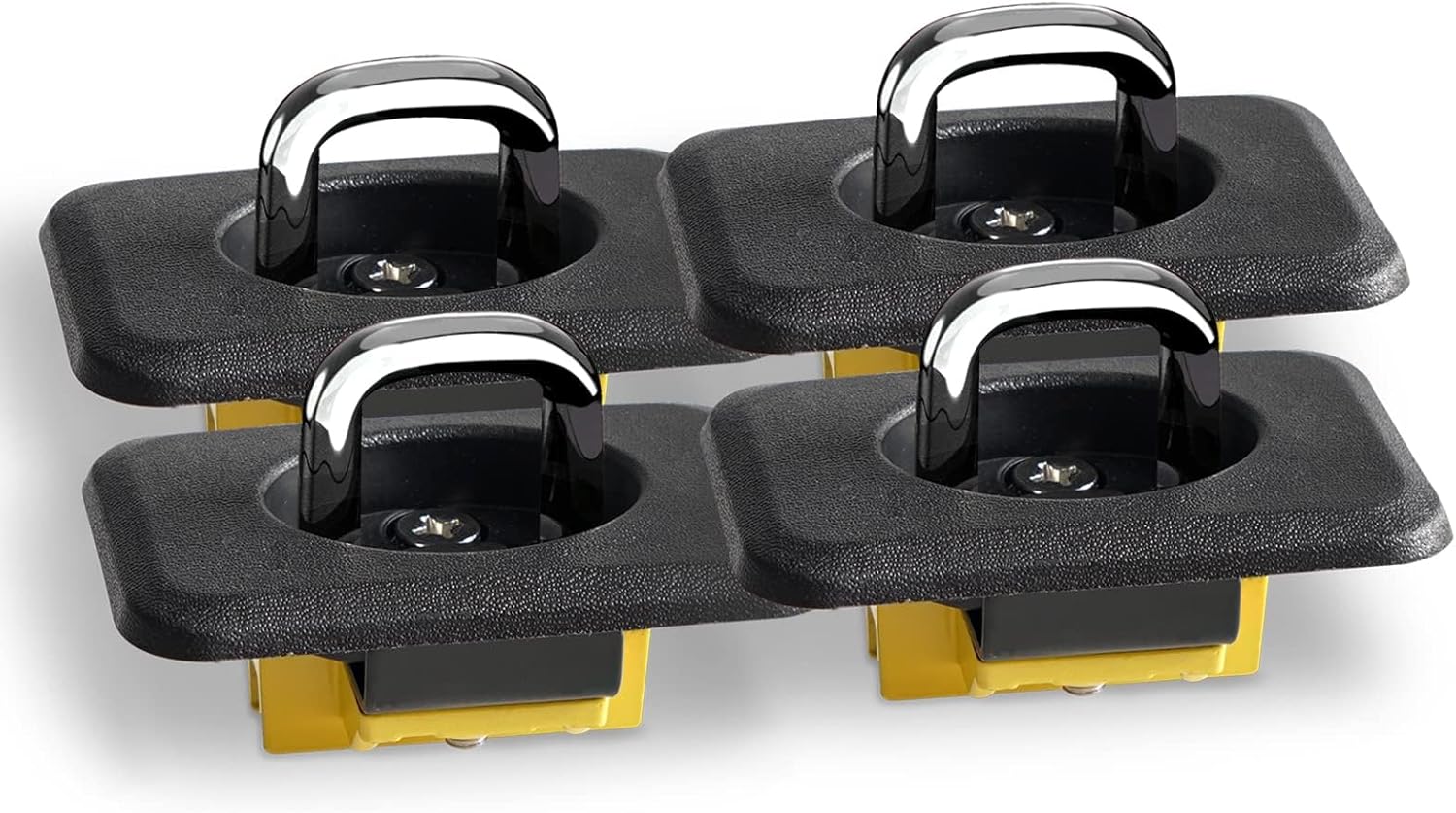 Retractable Tie Down Anchors Truck Bed Side Wall Compatible with F150 1998-2014, Ford Super Duty 1998-2016, Chevrolet Silverado and GMC Sierra 1988-2013, Dodge RAM 1995-2008(4 Sets)