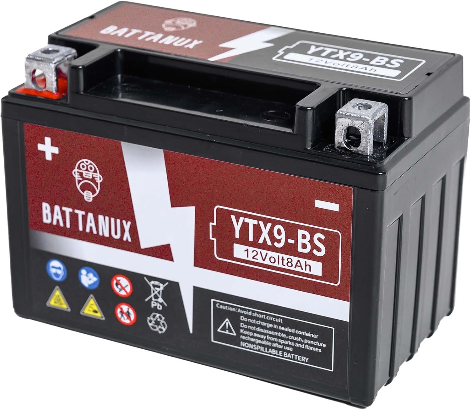 Battanux YTX9-BS Battery
