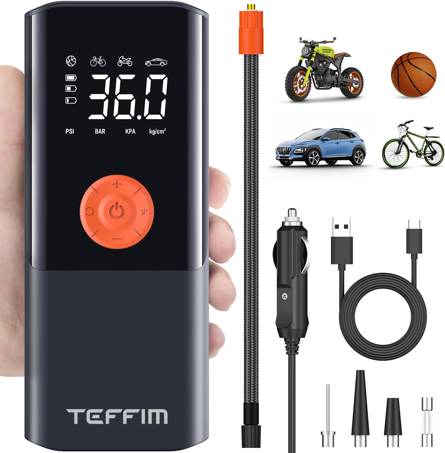 Teffim Portable Tire Inflator