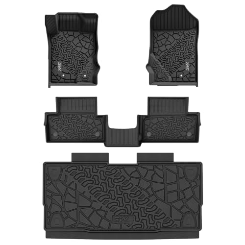 3W Floor Mats & Cargo Liner Fit for 2021 2022 2023 2024 2025 Ford Bronco 2 Door