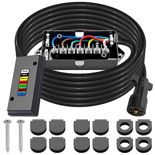 CheeMuii 15 FT Trailer Wiring Harness Kit