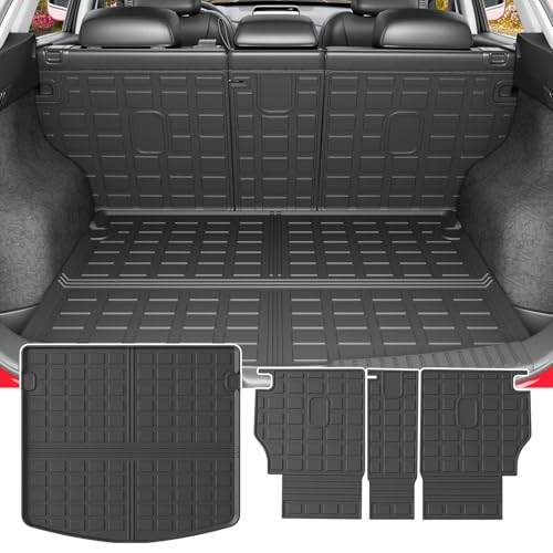 powoq Cargo Mat Compatible with 2023-2025 Mazda CX-5 Trunk Mat TPE Cargo Liner Backrest Trunk Liner Replacement for Mazda CX-5 2023 2024 2025 Accessories