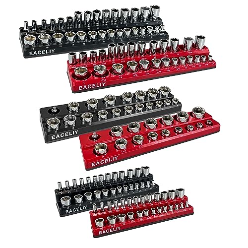 EACELIY 6-Piece Socket Organizer Set