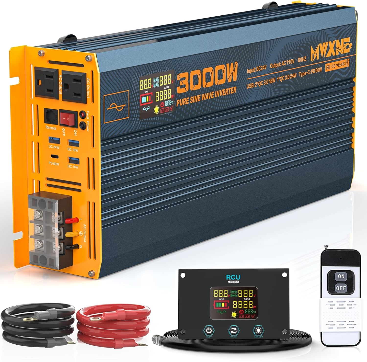 MWXNE 3000W Pure Sine Inverter