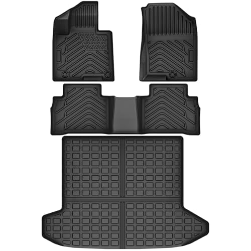 AUTOSAVER88 Floor Mats & Cargo Liner Fit for Hyundai Tucson 2022 2023 2024 2025 2026 (Non PHEV/Hybrid Models), Custom Fit for Tucson Floor Liner TPE Trunk Mat Car Mats Full Set Black