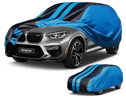 Car Cover Waterproof Custom Fit BMW X3(2003-2025), Full Exterior Cover for Automobiles Lightweight Resistant Outdoor Sun UV Rain Dust Snow Wind Protection.