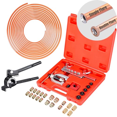 3/16" Brake Line Kit - 25 FT Copper Coated (JINGTAO88)