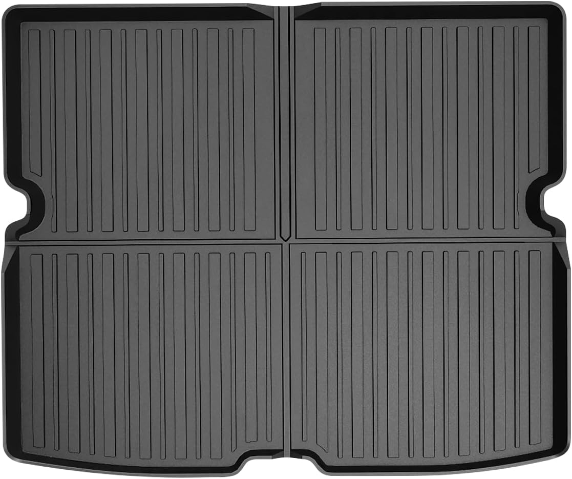 Powerty Cargo Mat Custom Fit for Mitsubishi Outlander 2022-2025 Accessories Cargo Liner Behind 2nd Row Rear Trunk Mat (Not for PHEV or Sport Models)