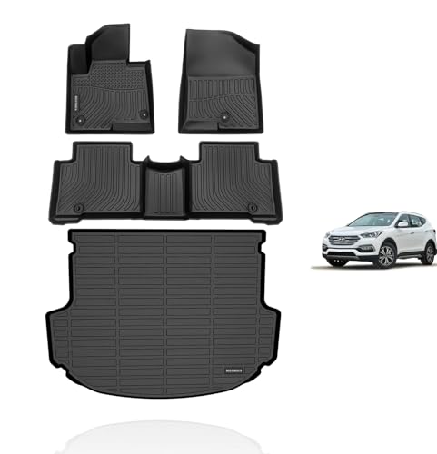 KELCSEECS All Weather Floor Mats & Cargo Liner (Santa Fe Sport)