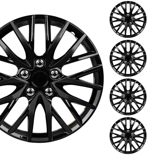 BDK Premium Black 16" Hubcaps (Set)