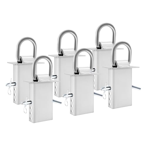 SALUINOKI 6Pack Stake Pocket D Ring