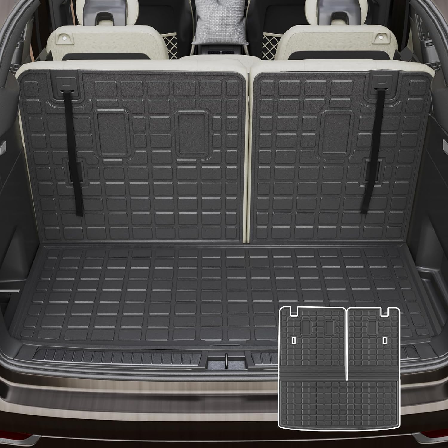 Rongtaod Cargo Mat Compatible with Honda Pilot