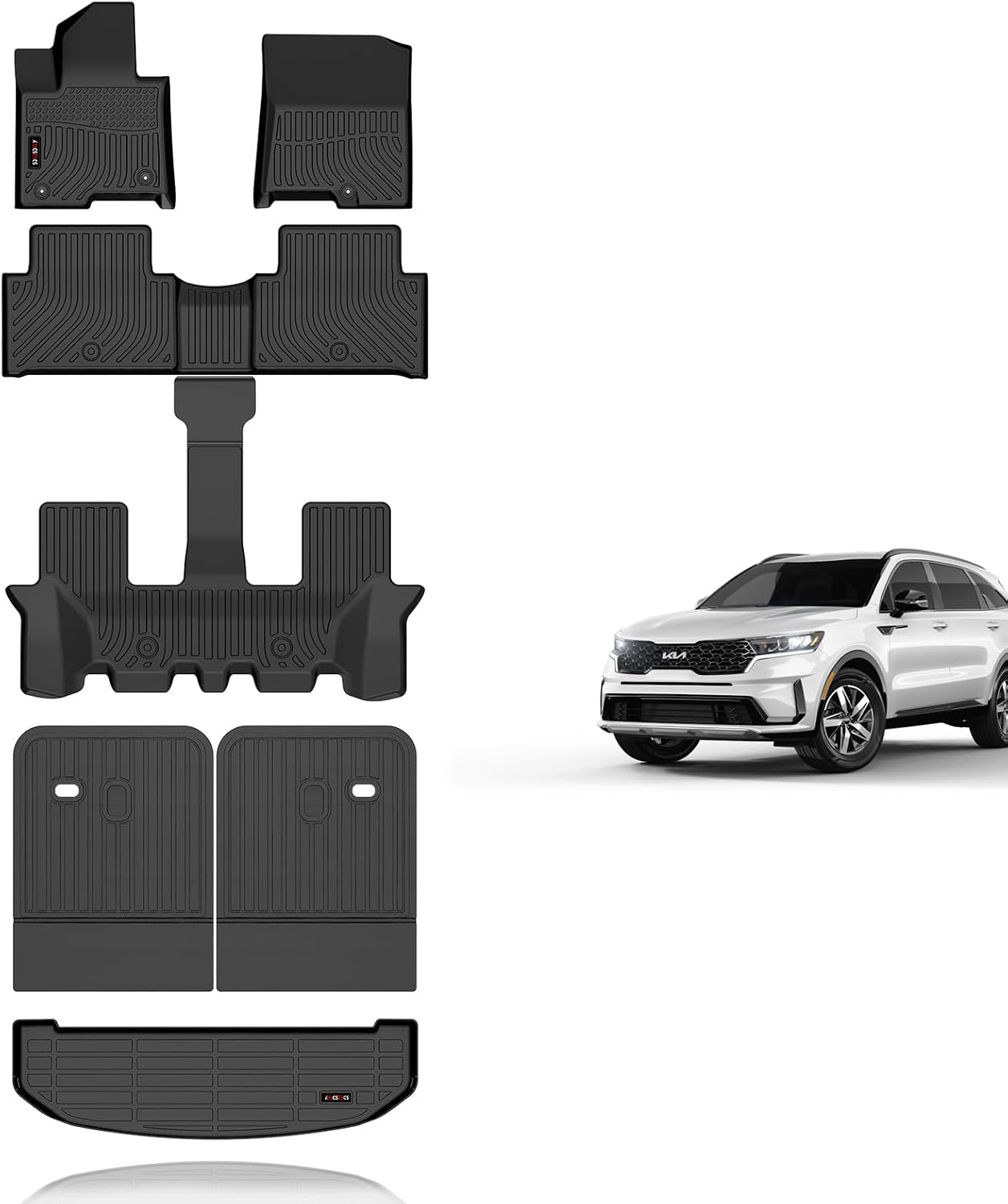 KELCSEECS Floor Mats & Cargo Liner & Backrest Mats