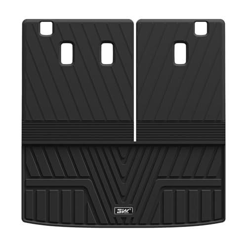 3W Cargo Liner Fit for Honda Pilot 2023-2025 TPE Custom Fit All Weather Honda Pilot Accessories 2023-2025 Odorless Anti-Slip Mats Trunk Mats Black