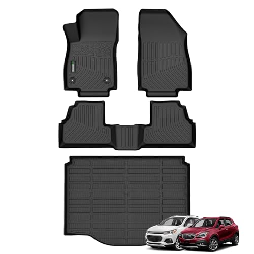 ANBINGO Floor Mats & Cargo Liner for 2014-2022 Chevrolet Trax/Buick Encore 2013-2022 TPE All Weather Car Floor Liners Waterproof Non-Slip, Full Set