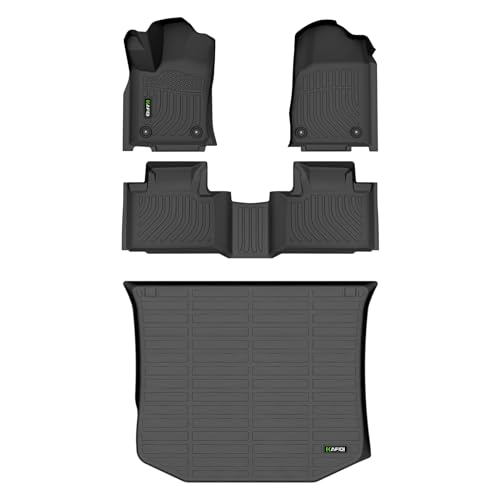 All Weather Car Floor Mats & Cargo Liner for Grand Cherokee 2016-2021/ Grand Cherokee WK 2022 (Not for L) Custom Fit Full Set Accessories - Black
