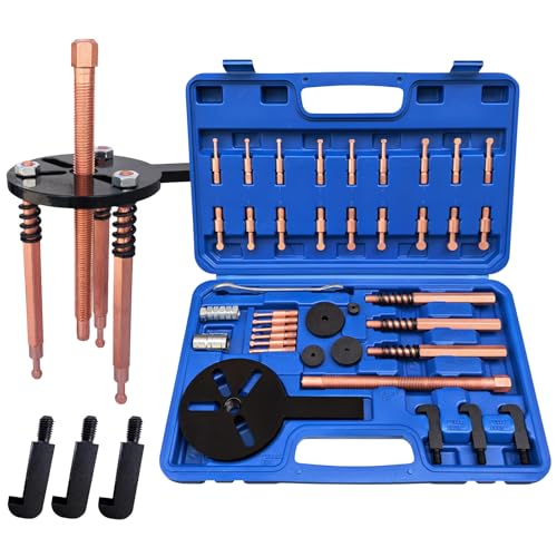 36 in1 Bearing Puller Separator Kit, Inner Bearing Puller Set, Blind Hole Bearing Puller Bearing Removal Tool with Spanner and Socket for Repair Motorbikes Car and Other Machinery.