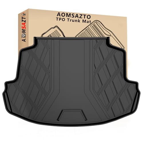 AOMSAZTO Cargo Liner Compatible with 2014-2019 Toyota Corolla Sedan | Custom Fit Trunk Mat Behind 2nd Row | All Weather Protection Cargo Mat Compatible with 2014-2019 Corolla Sedan Models