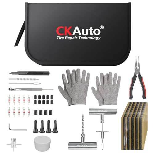 CKAuto 80PCS Tire Plug Repair Kit