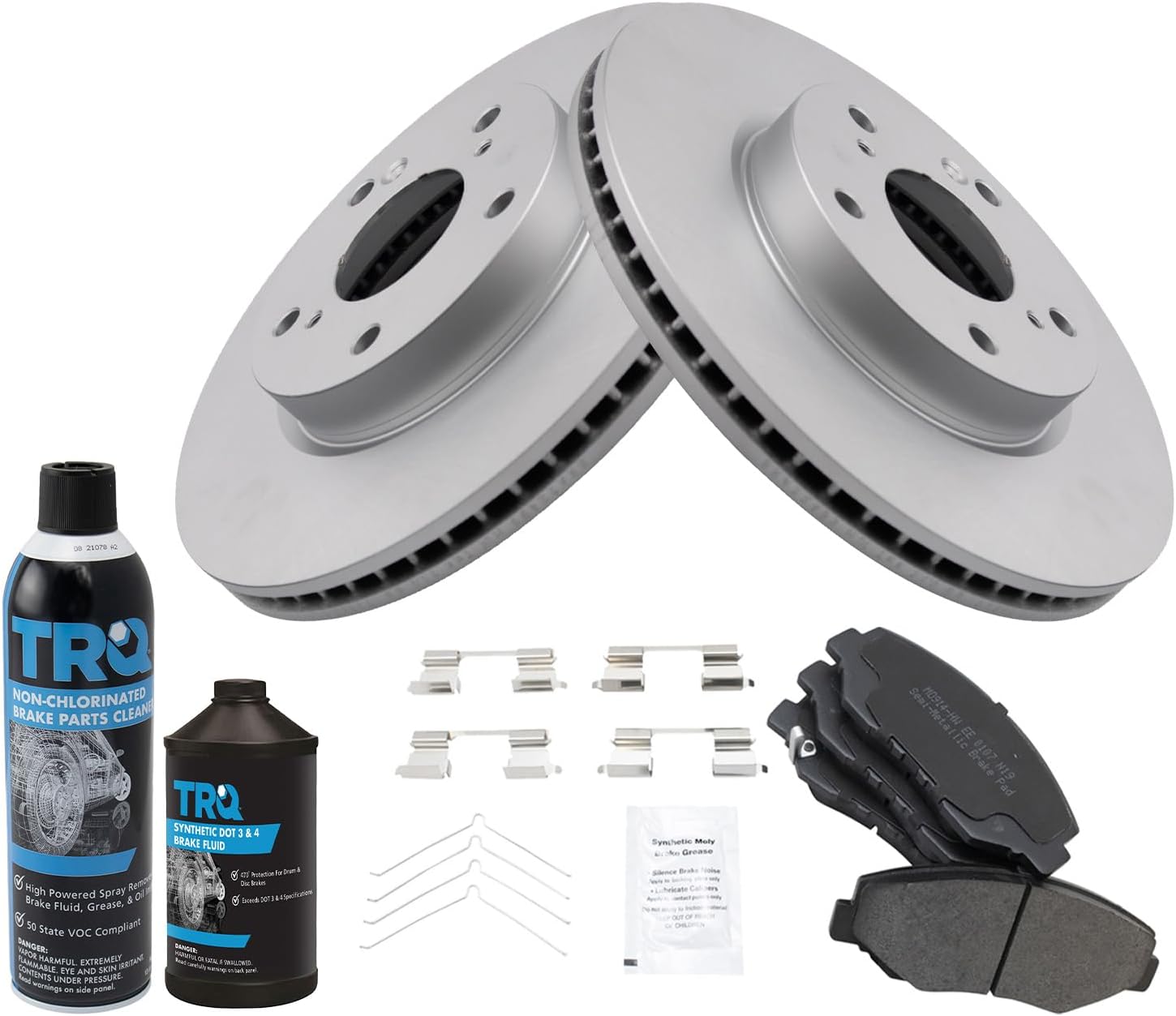 TRQ Front Brake Pad & Rotor Kit (Premium)