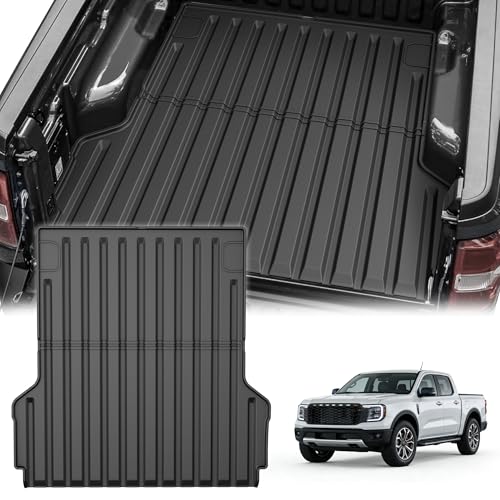 AOMSAZTO Maverick Truck Bed Mat for 2022 2023 2024 2025 Ford Maverick Custom Fit Cargo Liner for 2022-2025 Maverick XL XLT Lariat and Maverick Hybrid All Weather Trunk Mat