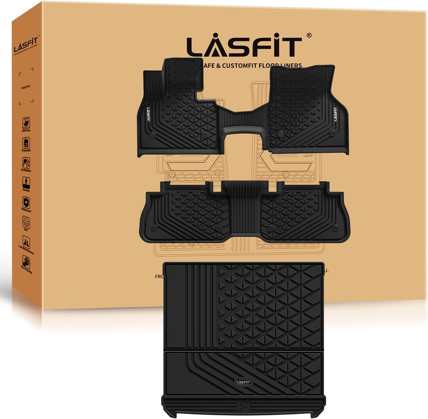 LASFIT Floor Mats & Cargo Liner for BMW iX