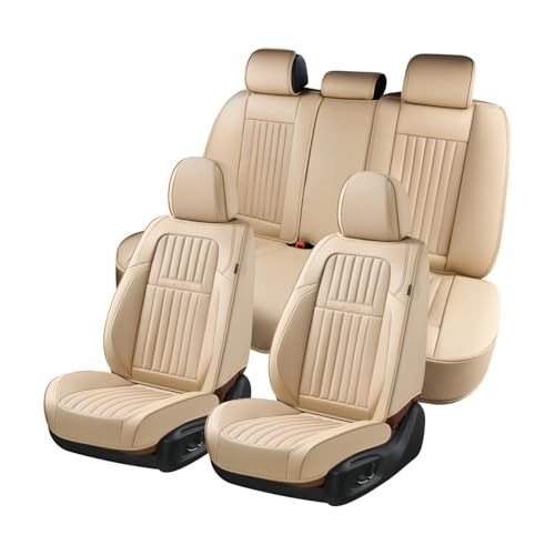 Coverado Front and Back Seat Covers (Beige)