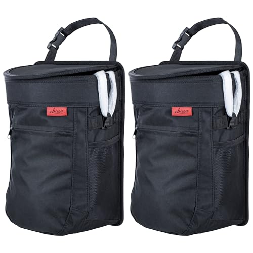 Lusso Gear Spill-Proof Car Trash Can (2 Pack)