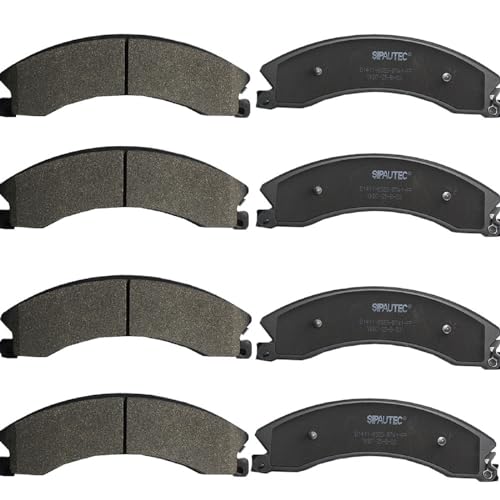 SIPAUTEC-8pcs Front & Rear Ceramic Pads (Silverado/Sierra)