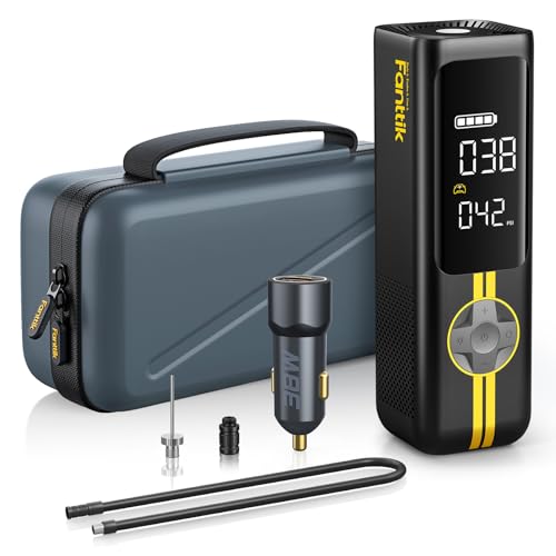 Fanttik X8 APEX EV Tire Inflator Portable Air Pump, 2X Faster Inflation, 150PSI Cordless Air Compressor with Powerful Battery, Fits Electric Cars, Cars, Bikes, Motorcycles, Balls, Deluxe Package
