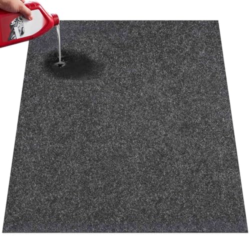 VEVOR Garage Floor Mat, 7.5'x20' Waterproof Protection from Water,Snow, Rain,Mud and Oil for Cars, Non-Slip Heavy Duty Containment Mat with TPE Anti-Leak Backing & Easy to Clean & Cuttable