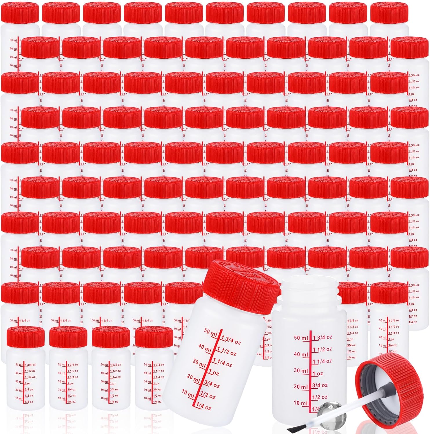 Mumufy 120 Pcs Paint Touch up Bottles (Red)