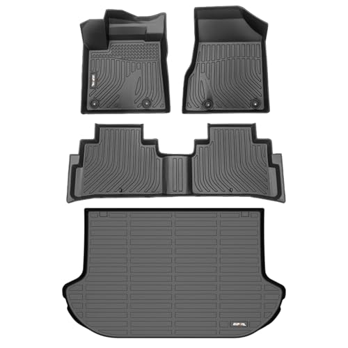 AIPOIL Floor Mats & Cargo Liner Set for 2017.5-2024 Nissan Murano All Weather Protection TPE Anti-Slip Automotive Full Set Custom Car Mats Accessories - Black