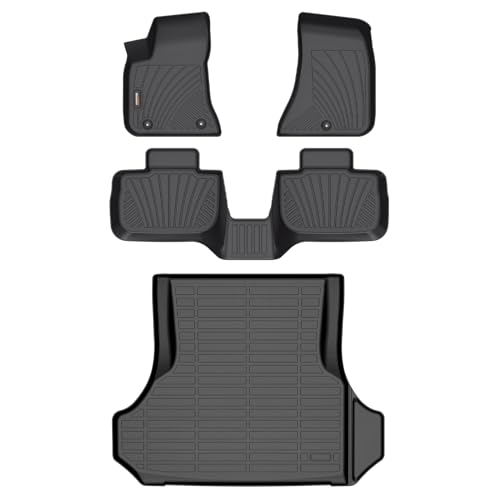 Binmotor-All Weather Floor Mats & Cargo Liner for Dodge Charger RWD 2011-2023/2011-2023 Chrysler 300 RWD, Heavy Duty Floor Liners, Charger Car Trunk Cargo Mat, Trunk Liner 3D Car Mats