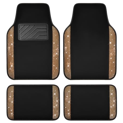 CAR PASS Bling Car Mats (Golden)