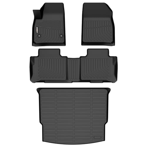GINOWY-Floor Mats & Cargo Liner for Chevy Blazer 2019-2025, TPE All Weather Car Mats Trunk Mat for Chevy Blazer Car Accessories