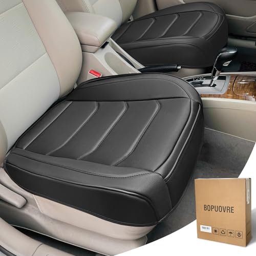BOPUOVRE PU Leather Seat Cover (Black)