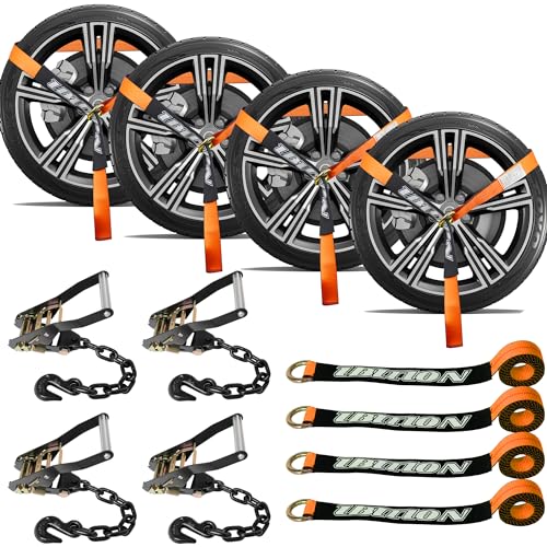 IBITION Car Tie Down Straps (4 Pack)