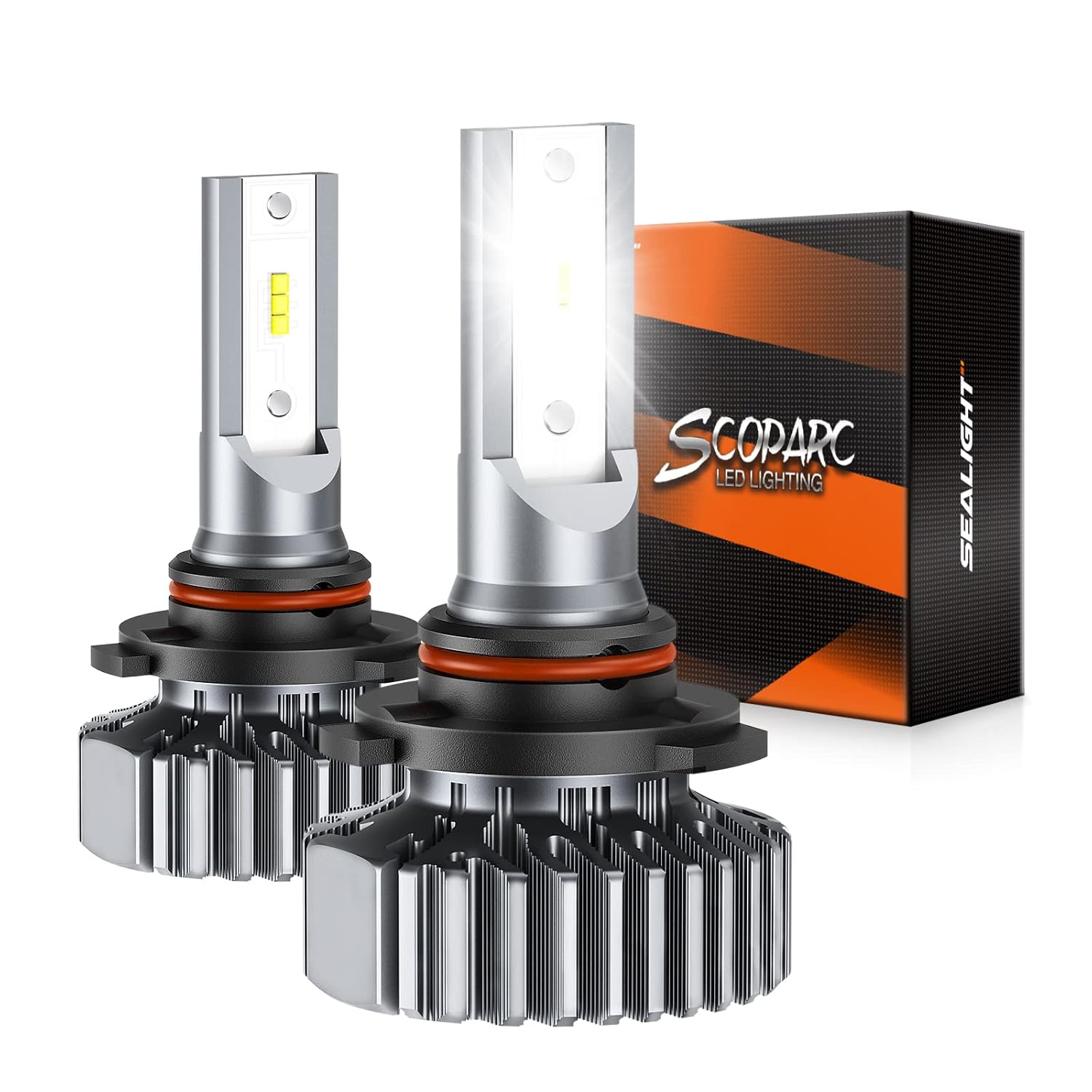 SEALIGHT Scoparc 9005/HB3 Bulbs, Plug and Play Bulb, Quick Installation, Fanless Light, Non-Polarity, Fog Bulbs, Powersports Accessory Lights, Pack of 2