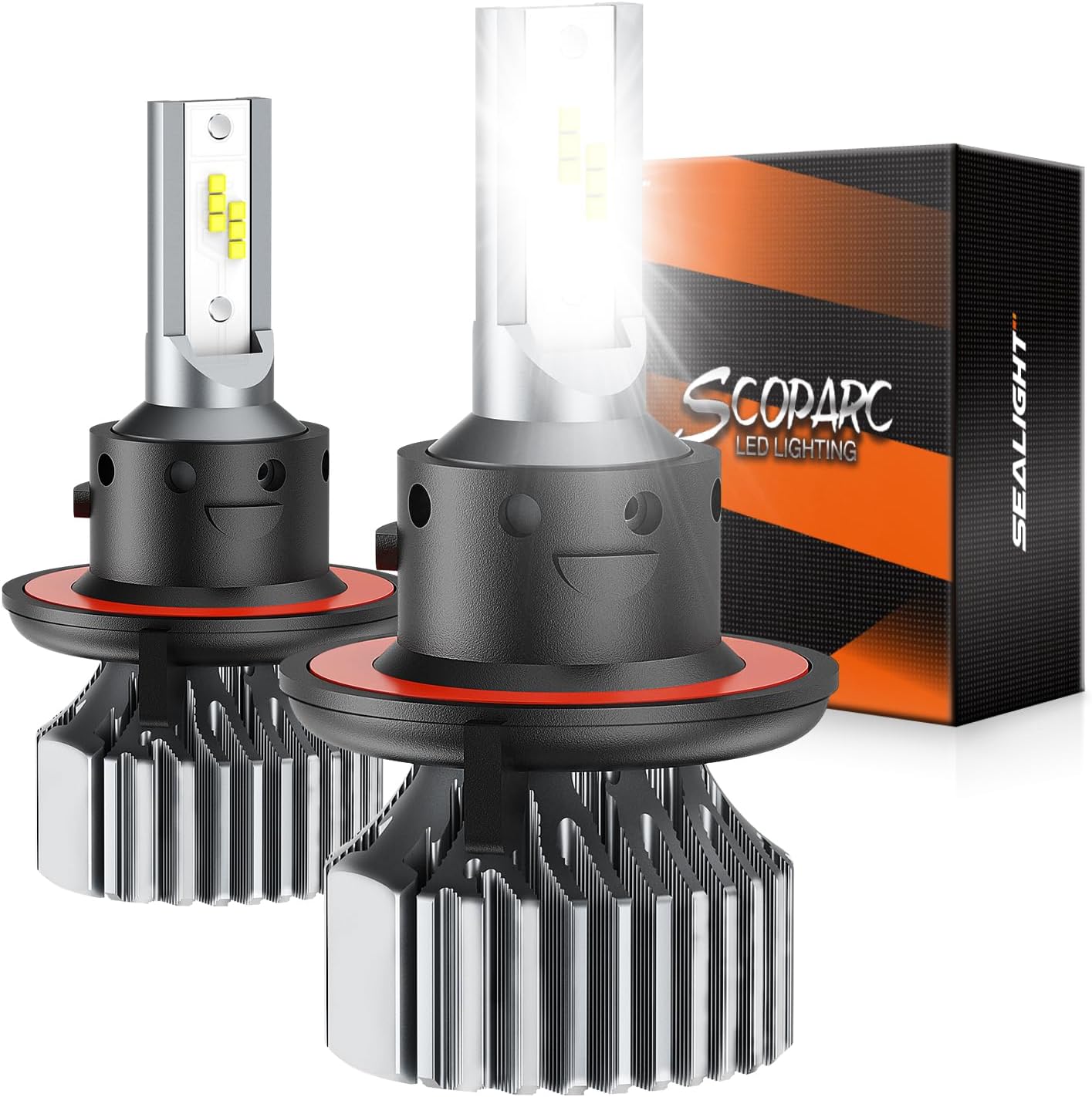 SEALIGHT H13/9008 Bulbs, Super Bright Bulbs, Quick Installation, Fog Light, Pack of 2