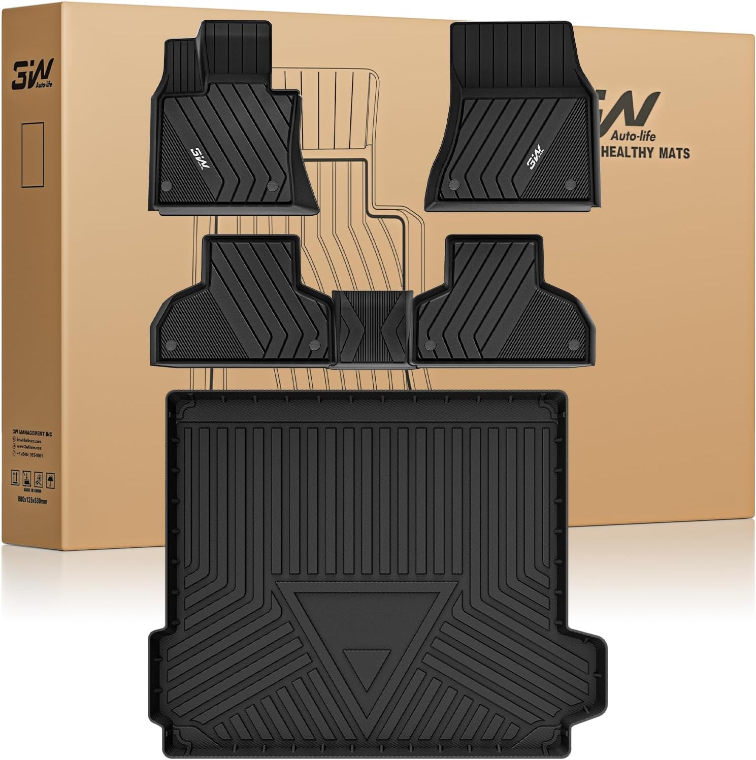 3W BMW X5 TPE Trunk Liner