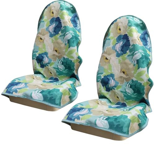 Car Seat Covers 2pcs Waterproof Towel Car Seat Cover Universal Fit for Most Trucks SUV Fitness Athletes Pets Gym and Water Sport(Chrysanthemum)