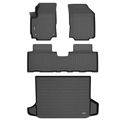 ANBINGO-Floor Mats for GMC Terrain 2018-2024 & Chevrolet Equinox 2018-2024 (Not or EV) TPE Car Mats for Equinox All Weather Floor Mats Cargo Liner for Chevy Equinox Accessories