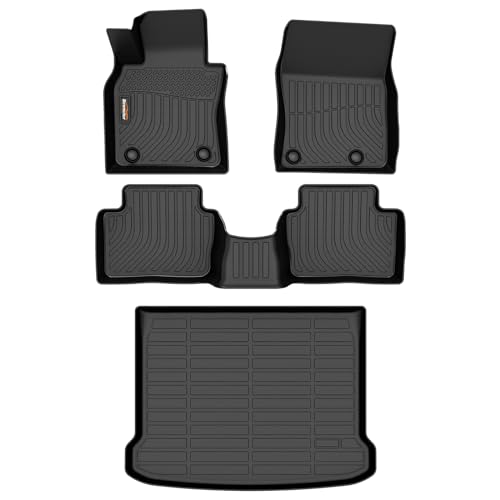 Binmotor-Floor Mats & Cargo Liner for Mazda 3 2019-2025(Only Hatchback), Heavy Duty Car Floor Mat Rubber Liners All Weather Car Mats for Mazda 3 Accessories