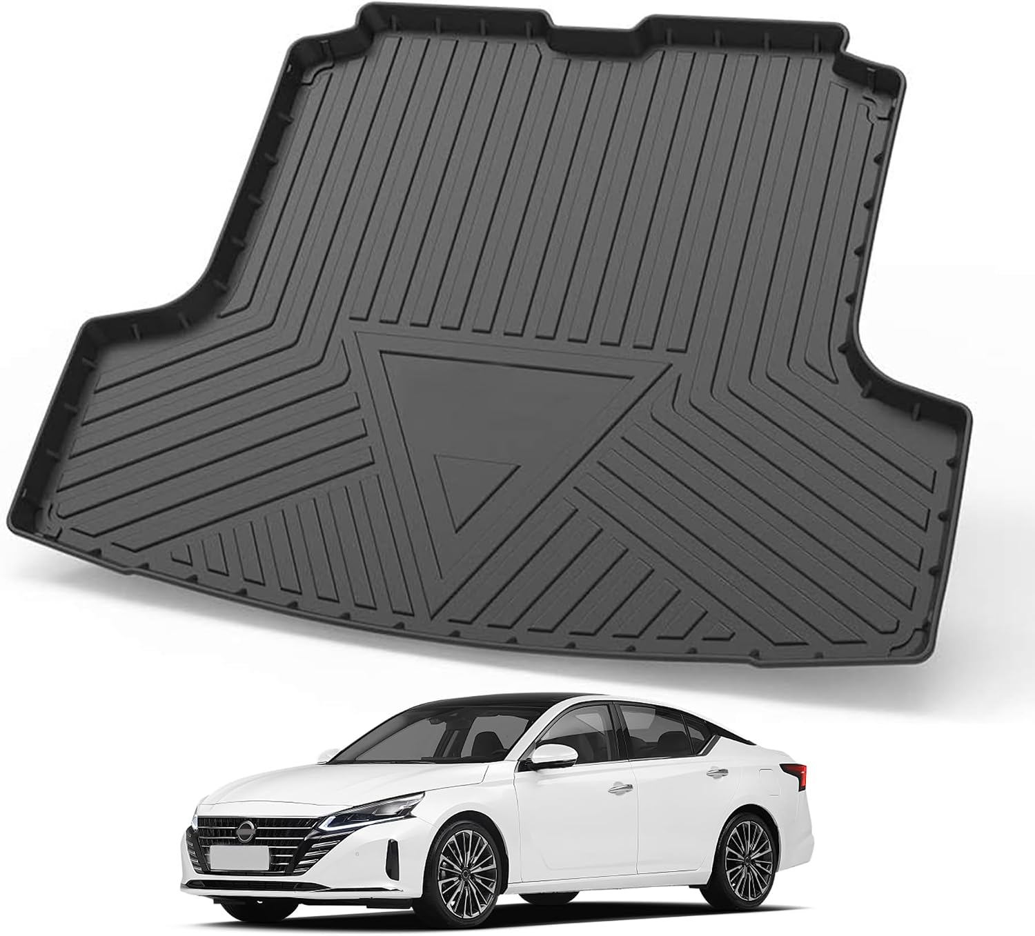 Trunk Mat Compatible with 2019-2025 Nissan Altima Cargo Liner TPE Waterproof Cargo Mat Replacement for 2021 2022 2023 2024 2025 Altima Accessories