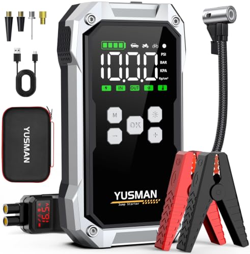YUSMAN 7000A Jump Starter with Inflator