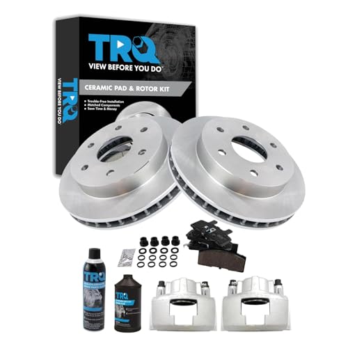 TRQ Front Brake Pad & Rotor Kit (Ceramic)