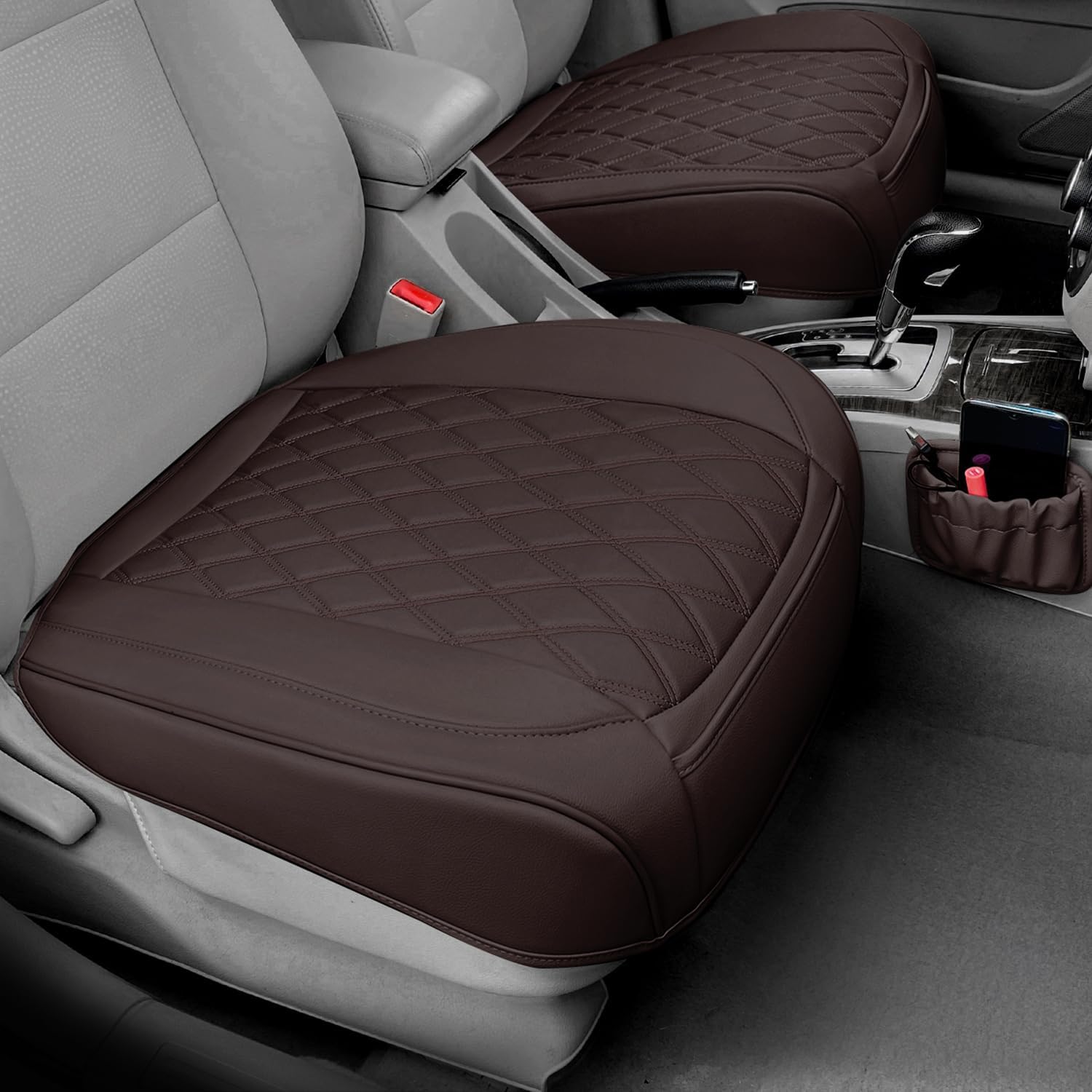 BEITK Leather Front Bottom Covers (Coffee)