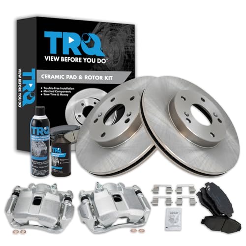 TRQ Complete Ceramic Pad & Rotor Kit (with Calipers)